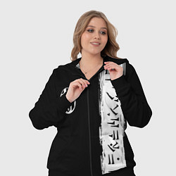 Женский 3D-костюм Ювентус символы гейм, цвет: 3D-черный — фото 2