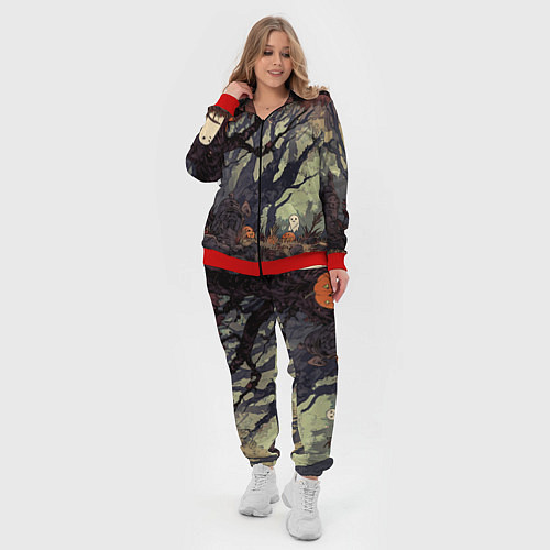 Женский костюм Призрачный лес / 3D-Красный – фото 4