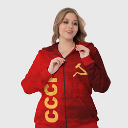 Женский 3D-костюм Советский союз символика, цвет: 3D-красный — фото 2