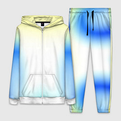 Женский 3D-костюм Color yellow blue white, цвет: 3D-белый