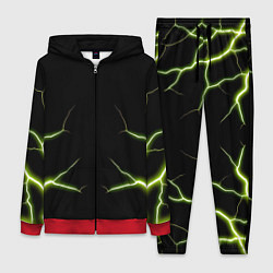 Женский 3D-костюм Color green black, цвет: 3D-красный