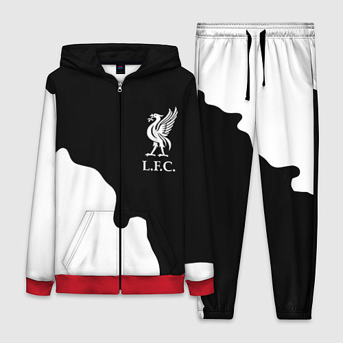 Женский костюм Ливерпуль краски разводы / 3D-Красный – фото 1