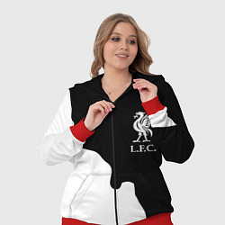 Женский 3D-костюм Ливерпуль краски разводы, цвет: 3D-красный — фото 2