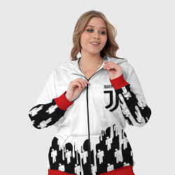 Женский 3D-костюм Ювентус краски люди, цвет: 3D-красный — фото 2