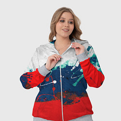 Женский 3D-костюм Триколор РФ, цвет: 3D-меланж — фото 2