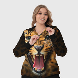 Женский 3D-костюм Рык леопарда, цвет: 3D-черный — фото 2