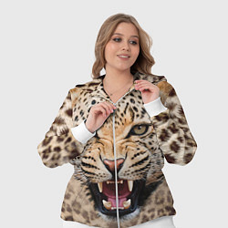 Женский 3D-костюм Взгляд леопарда, цвет: 3D-белый — фото 2