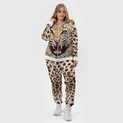 Женский 3D-костюм Взгляд леопарда, цвет: 3D-белый — фото 2