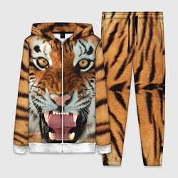 Женский 3D-костюм Взгляд тигра, цвет: 3D-белый