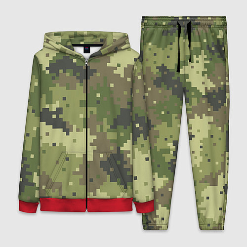 Женский костюм Хаки / 3D-Красный – фото 1