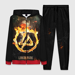 Женский 3D-костюм Linkin Park: Burning the skies, цвет: 3D-красный