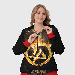 Женский 3D-костюм Linkin Park: Burning the skies, цвет: 3D-красный — фото 2
