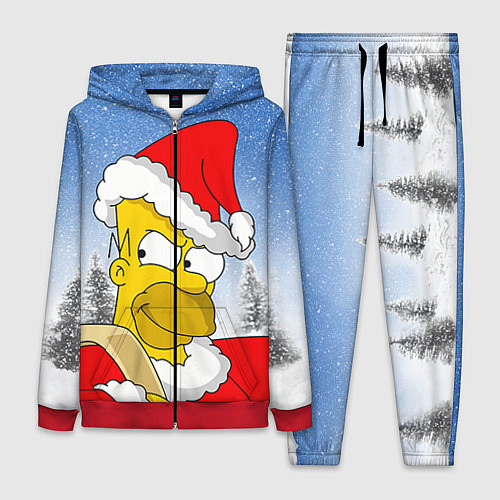 Женский костюм Санта Гомер / 3D-Красный – фото 1