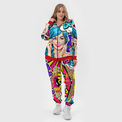 Женский 3D-костюм Pop art, цвет: 3D-красный — фото 2