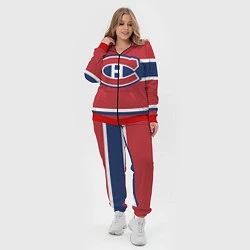 Женский 3D-костюм Montreal Canadiens, цвет: 3D-красный — фото 2