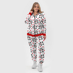 Женский 3D-костюм Любимые панды, цвет: 3D-красный — фото 2