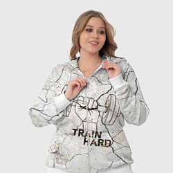 Женский 3D-костюм Train hard, цвет: 3D-белый — фото 2