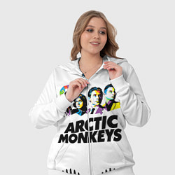 Женский 3D-костюм Arctic Monkeys: Music Wave, цвет: 3D-белый — фото 2