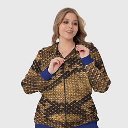 Женский 3D-костюм Змеиная кожа, цвет: 3D-синий — фото 2