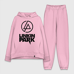 Женский костюм оверсайз Linkin Park, цвет: светло-розовый