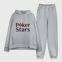 Женский костюм оверсайз Poker Stars, цвет: меланж