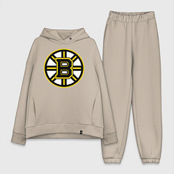 Женский костюм оверсайз Boston Bruins, цвет: миндальный