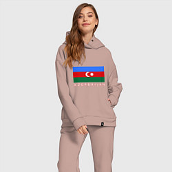 Женский костюм оверсайз Азербайджан, цвет: пыльно-розовый — фото 2