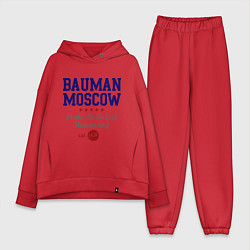 Женский костюм оверсайз Bauman STU, цвет: красный