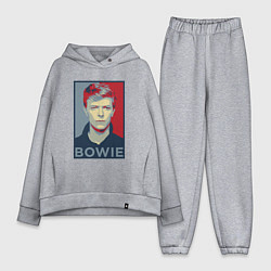 Женский костюм оверсайз Bowie Poster, цвет: меланж