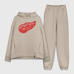 Женский костюм оверсайз Detroit Red Wings: Pavel Datsyuk, цвет: миндальный