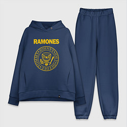 Женский костюм оверсайз Ramones, цвет: тёмно-синий