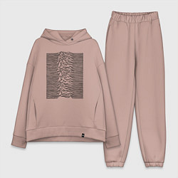 Женский костюм оверсайз Unknown Pleasures, цвет: пыльно-розовый