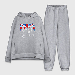 Женский костюм оверсайз Queen UK, цвет: меланж