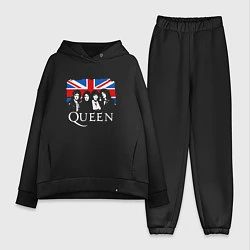 Женский костюм оверсайз Queen UK, цвет: черный