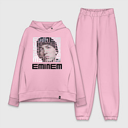 Женский костюм оверсайз Eminem labyrinth, цвет: светло-розовый