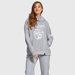 Женский костюм оверсайз Amatory, цвет: меланж — фото 2