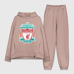 Женский костюм оверсайз Liverpool FC, цвет: пыльно-розовый