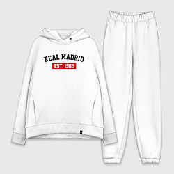 Женский костюм оверсайз FC Real Madrid Est. 1902