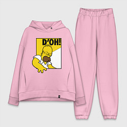 Женский костюм оверсайз Homer D'OH!, цвет: светло-розовый