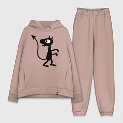 Женский костюм оверсайз Luci, цвет: пыльно-розовый