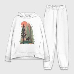 Женский костюм оверсайз Forest Adventure, цвет: белый