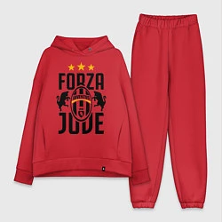 Женский костюм оверсайз Forza Juve, цвет: красный