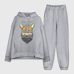 Женский костюм оверсайз Born to be a Viking, цвет: меланж