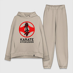 Женский костюм оверсайз Karate Kyokushin, цвет: миндальный