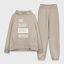 Женский костюм оверсайз ЕСТЬ СПАТЬ ATEEZ ПОВТОРИТЬ