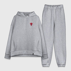 Женский костюм оверсайз CHICAGO BULLS, цвет: меланж