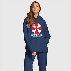 Женский костюм оверсайз UMBRELLA CORP, цвет: тёмно-синий — фото 2