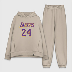 Женский костюм оверсайз Lakers 24, цвет: миндальный