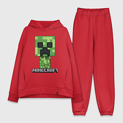 Женский костюм оверсайз MINECRAFT, цвет: красный