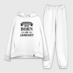 Женский костюм оверсайз Legends are born in january